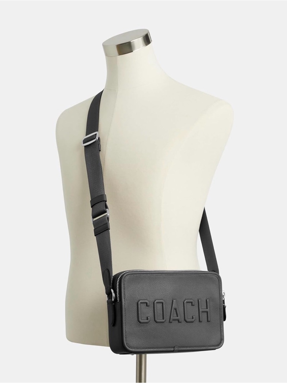 COACH Charter Crossbody 24 | Graphic Logo | Charcoal | NWT | Original Packaging - Picture 2 of 9
